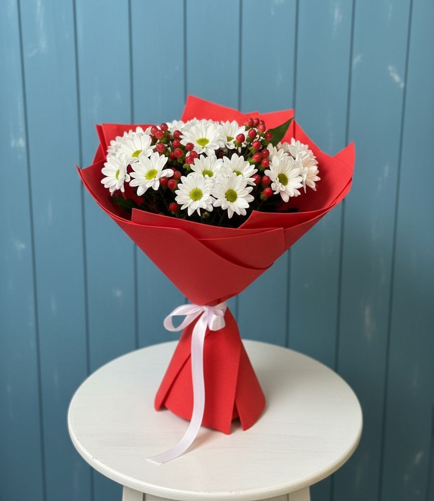 Букет цветов из: Хризантемы в Лангепасе