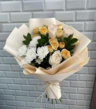 Букет цветов из:  Розы и Хризантемы в Лангепасе