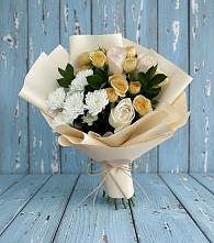 Букет цветов из:  Розы и Хризантемы в Лангепасе