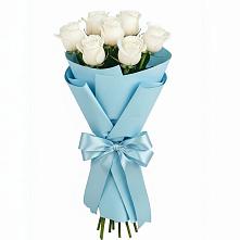 Букет 7 белых роз Проуд #REPLACE_PRED# Лангепасе