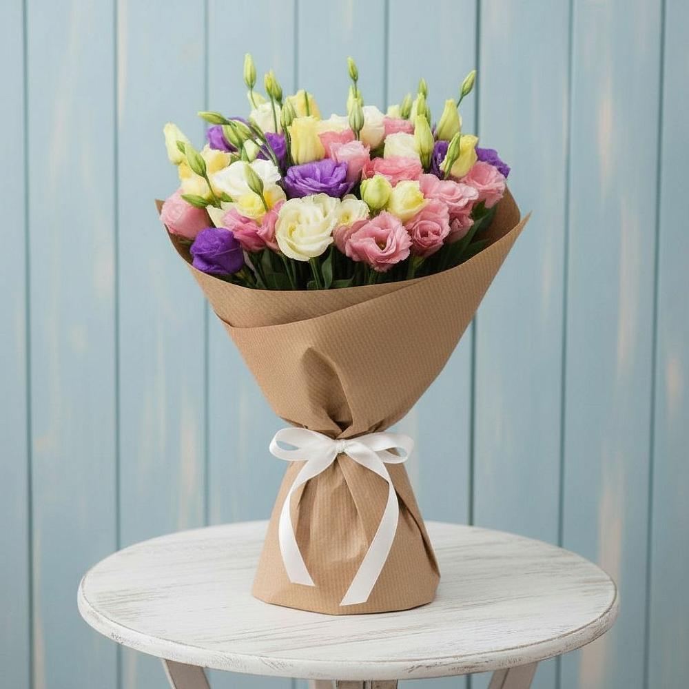 Букет цветов из: Лизиантусы в Лангепасе