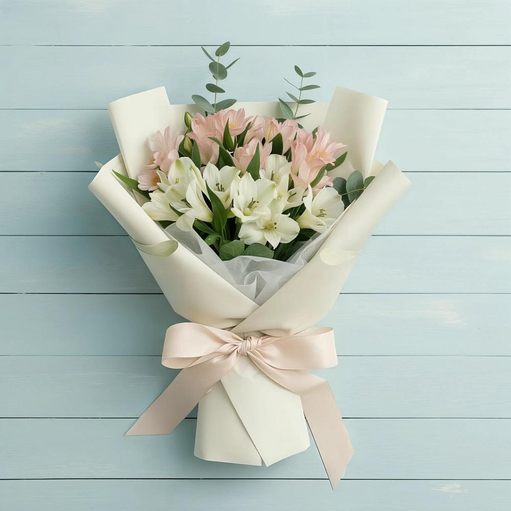 Букет цветов из: Альстромерии в Лангепасе