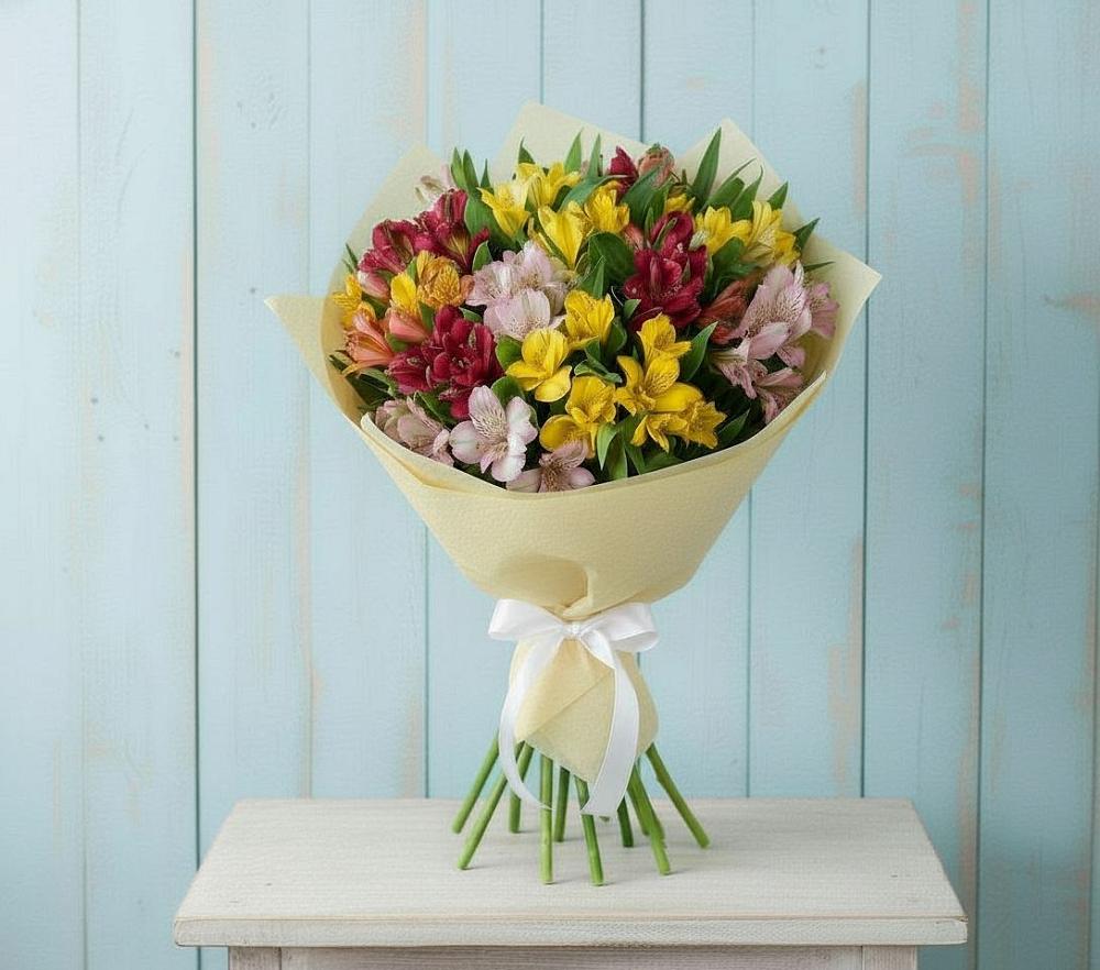 Букет цветов из: Альстромерии в Лангепасе