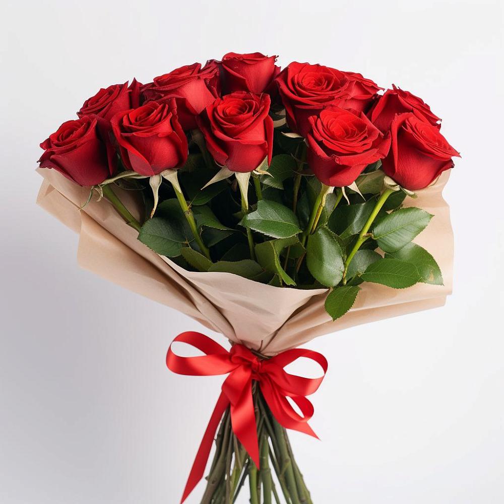 Букет 11 Красных роз Эдлесс Лав в Лангепасе